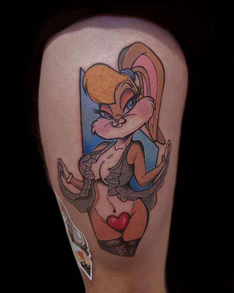Color sexy Bunny tattoo