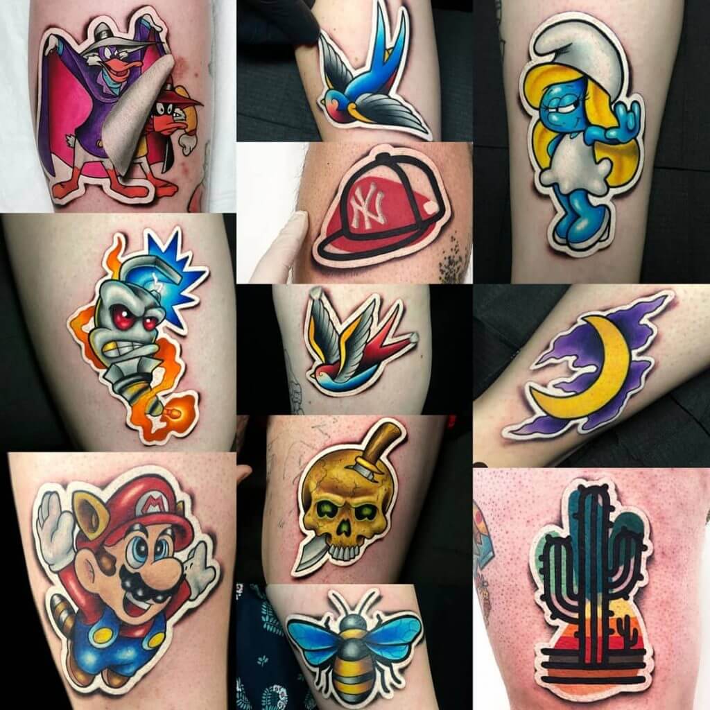 Collection of Sticker tattoos