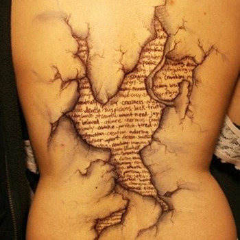 3D tattoo on the back