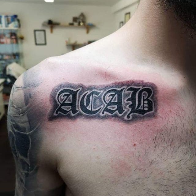 A.C.A.B tattoo