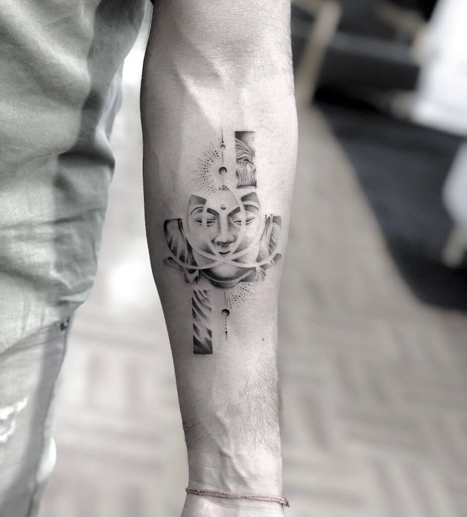 A Buddha tattoo