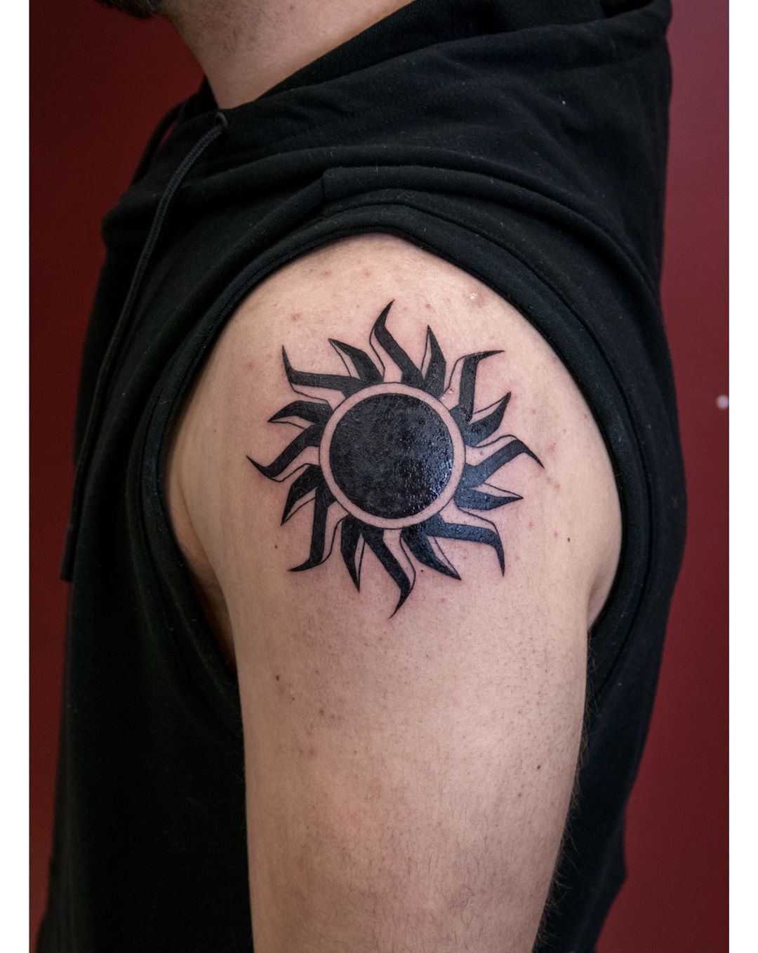 Discover tribal black sun tattoo through these 20 images
