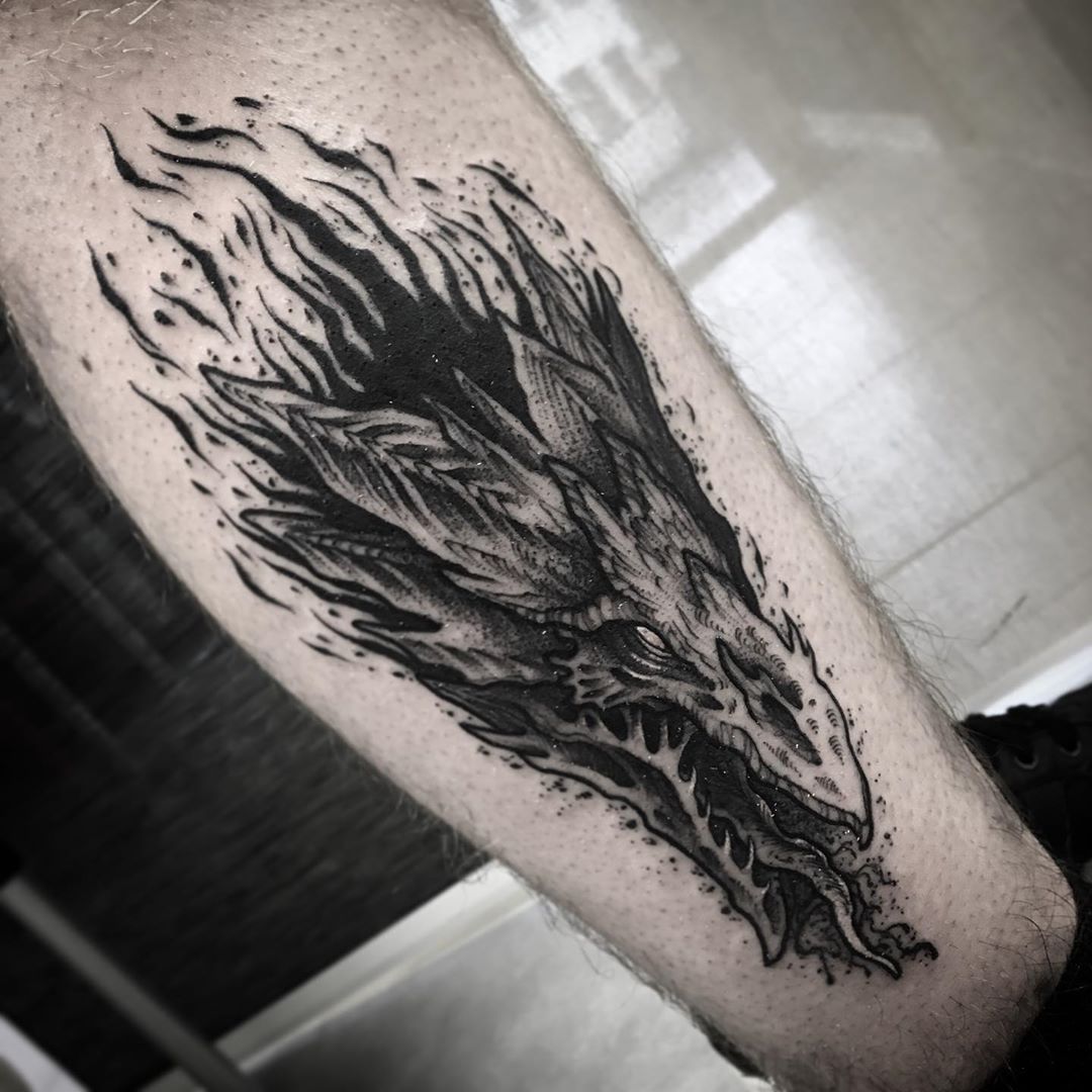 15+ Fascinating images of dragon tattoo for man