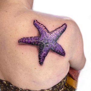 Big or small starfish tattoo looks very nice on every part of body 5 2