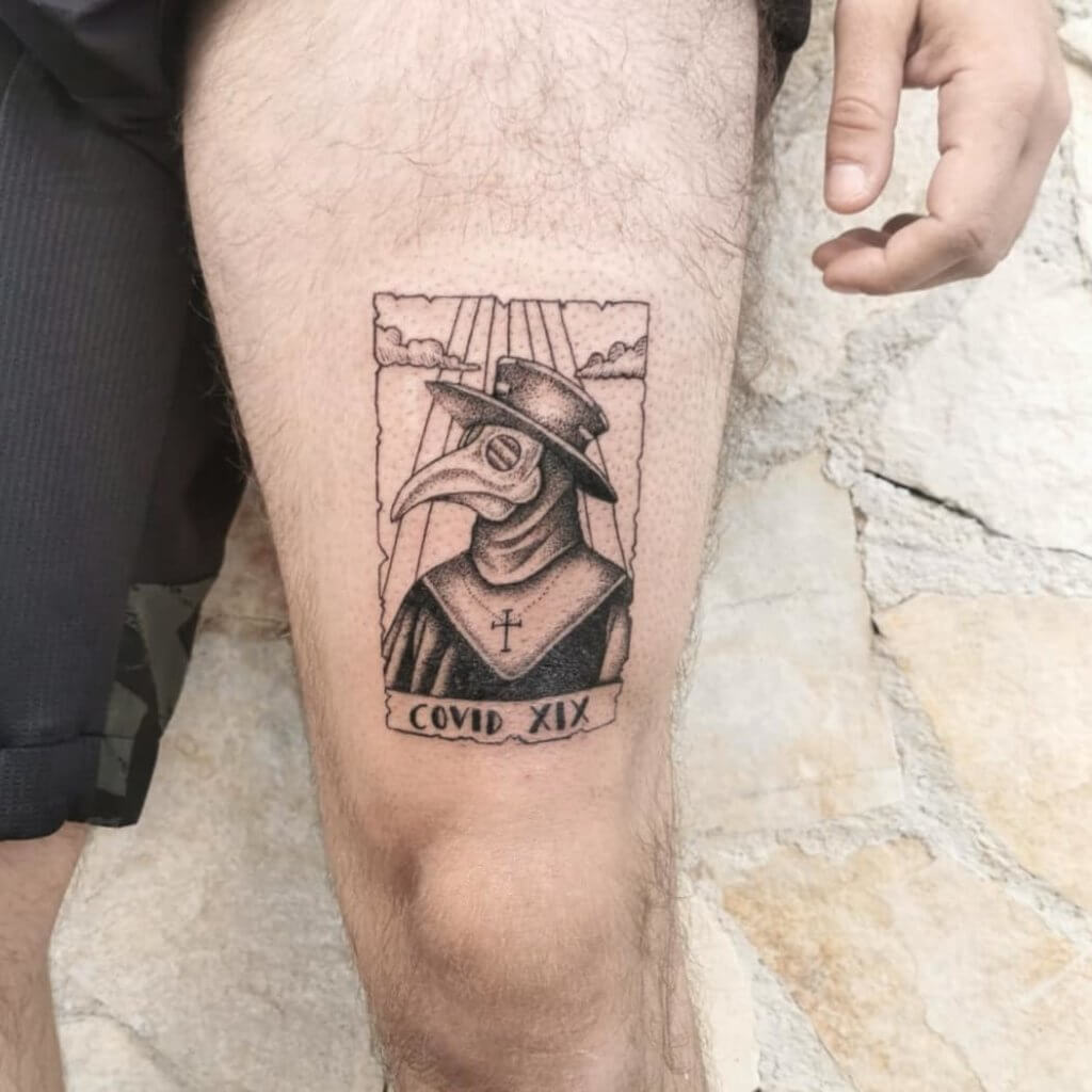 If you want to be trendy here are some Covid tattoos just for you 1