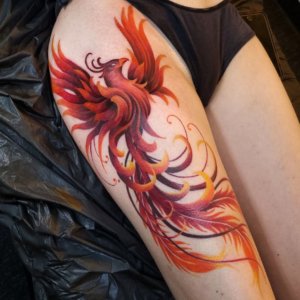 Phoenix is a beautiful bird and can also be a beautiful tattoo if you have a good tattoo master 2