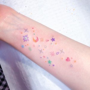 The stars are beautiful when they shine in the sky but they are even more beautiful when they are tattooed on the body 3
