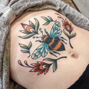 Here are some ideas for female belly tattoos 3