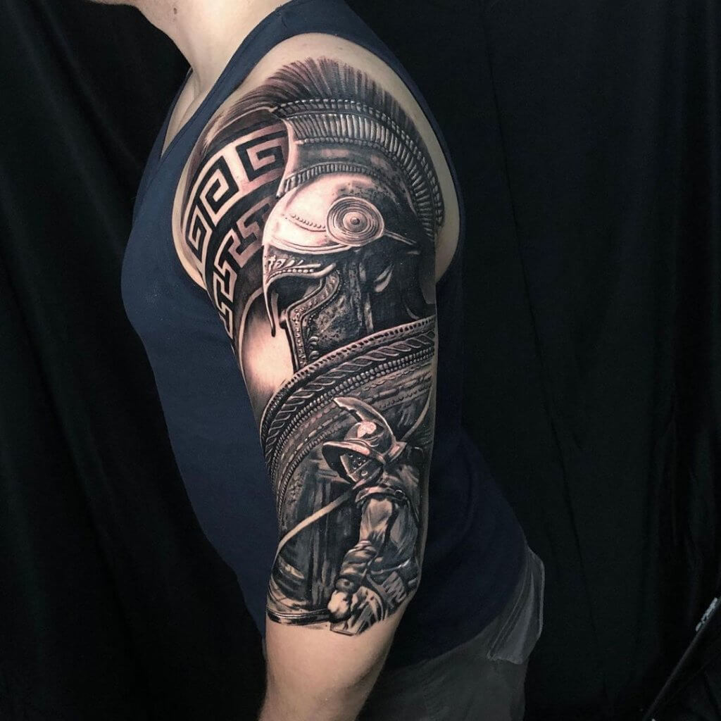 Here are some Gladiator tattoos for men 3