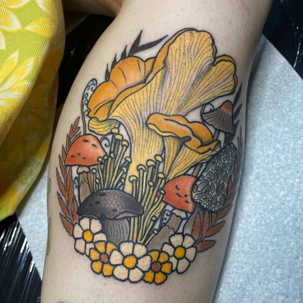 You cant decide what tattoo to put on You can choose Mushroom tattoo 2