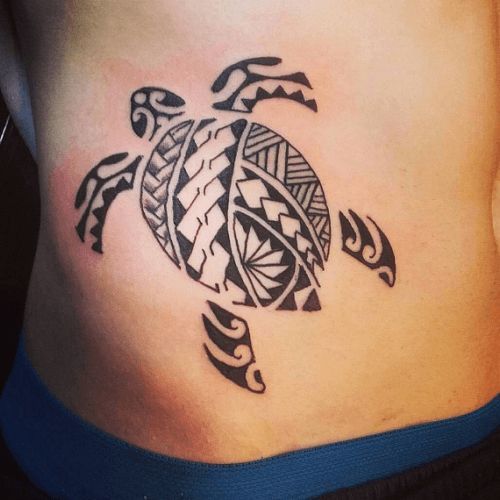 Polynesian turtle tattoo - design, ideas and meaning 