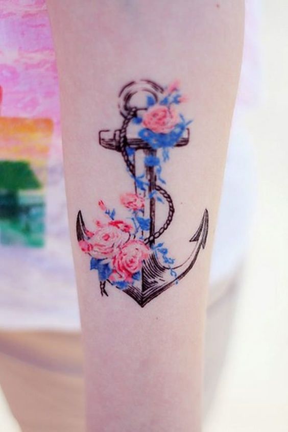 Anchor tattoos for women