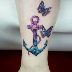 Anchor tattoos for women 4
