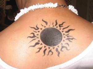 Some ideas for Black Sun tattoos just for women 4