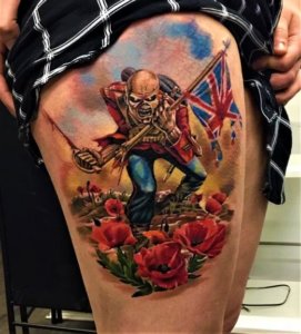 Best Iron Maiden Fan Tattoos 1