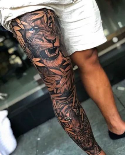 Full Leg tattoos for men