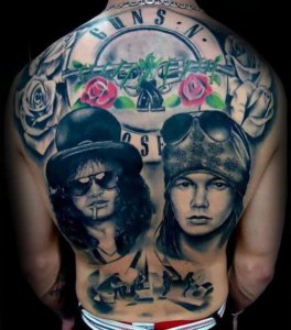 Incredible Guns And Roses tattoos 4
