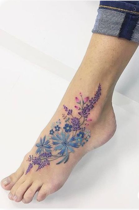 tattoos designs for women on the foot