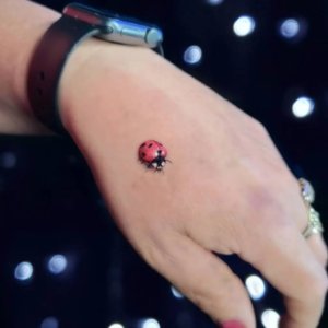 10 Inspiring ladybug tattoos on hand 1