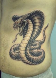 Cobra as one of the most dangerous snake is great motive for a tattoo 2
