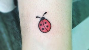 Keep it simple and perfect with ladybug tattoo 3