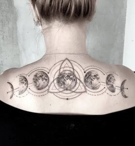 10 Best moon phases tattoo designs 5