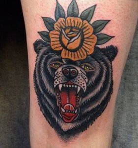 bear tattoo - design, ideas and meaning 