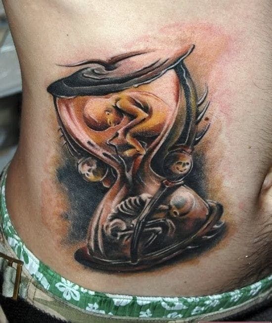 15 Suggestions for men’s hourglass tattoos