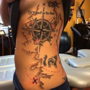 20 Best body side tattoos for women 12