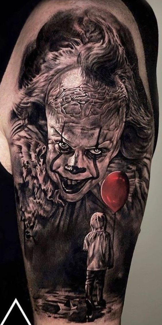 20 arm clown tattoo examples you can use as inspiration