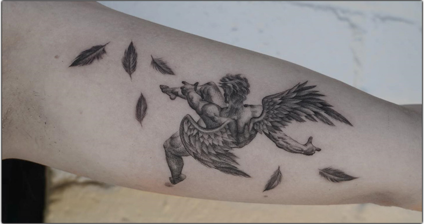 Fantastic minimalist Icarus tattoos to consider if you are planning new