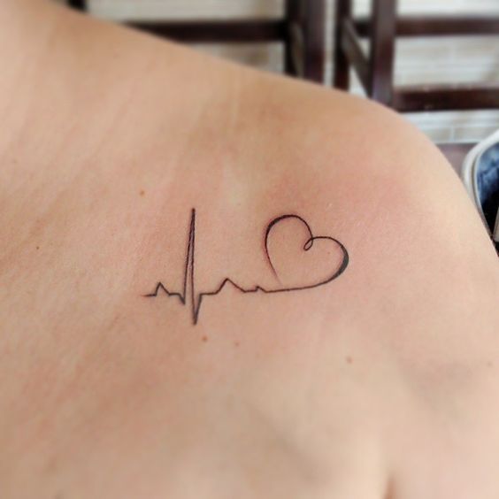 Here are 10 examples why heartbeat is very popular tattoo