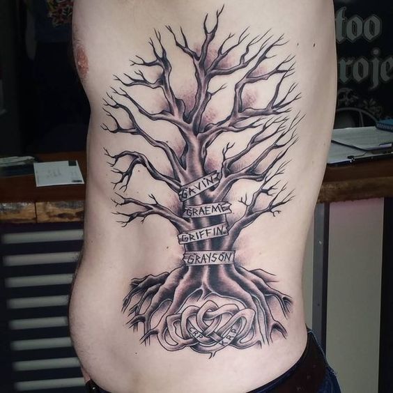 How to marvel your family with family tree lettering tattoo
