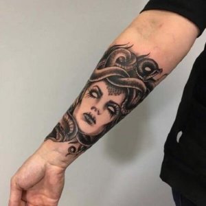 If you like images of medusa on hand why not tattoo medusa on your forearm 3