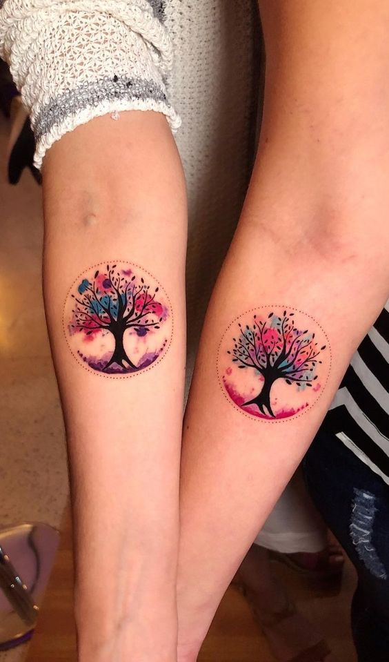 Popular tree forearm tattoo ideas for women