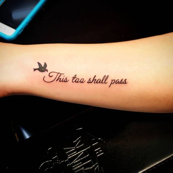 this too shall pass tattoo - design, ideas and meaning 