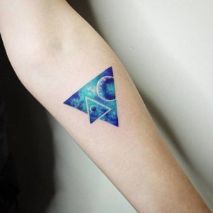 Triangle tattoo on forearm is great opportunity for stunning tattoo 4