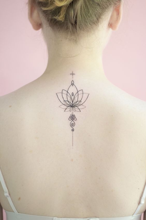 Unforgettable geometric lotus tattoo in 10 images