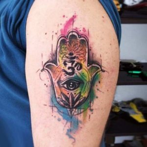 Use Hamsa symbol tattoo to protect yourself from Evil Eye 3