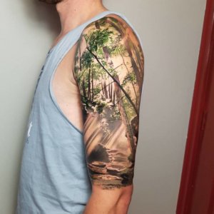 Why not check some of these fascinating forest arm tattoo 5