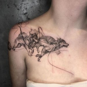 Wolf is extraordinary animal and also special are wolf tattoos 5