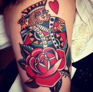 10 Best king of hearts tattoos for women and men 3