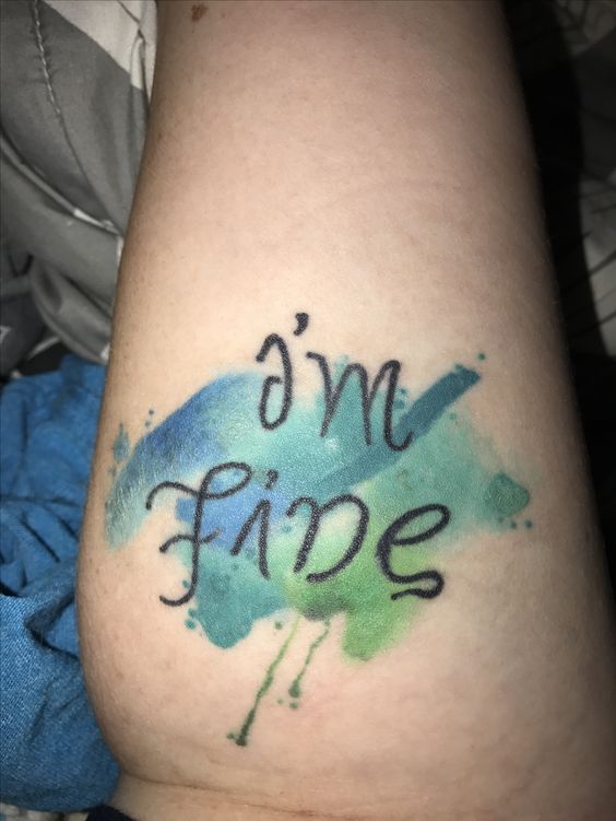 im fine save me tattoo ideas