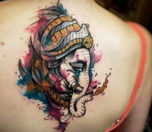 15 Best elephant headed Hindu god Ganesha tattoos 3