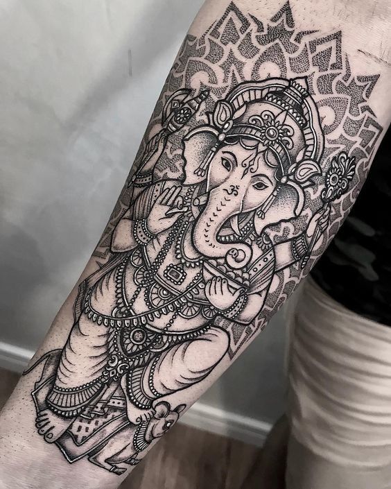 15 Best elephant-headed Hindu god Ganesha tattoos
