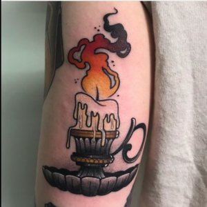 candle tattoo - design, ideas and meaning 
