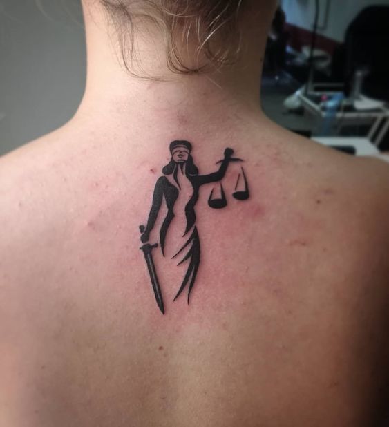 20 Best Lady Justice tattoos by our opinion