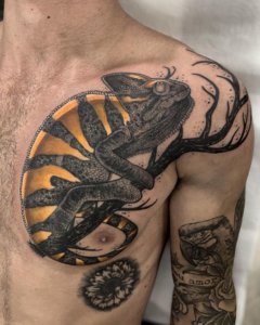 20 Best chameleon tattoos you dont want to miss 15