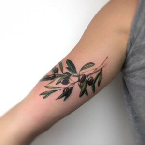 Arm is fantastic place for delicate olive branch See why on these examples 4