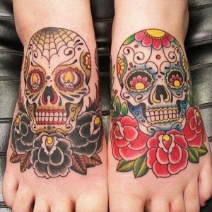 Check these 10 awesome Dia de los Muertos tattoos with skull 9